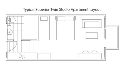 Superior Twin Studio Apartments